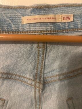 Levi's Light Blue Straight Leg Jeans - High Slim Fit